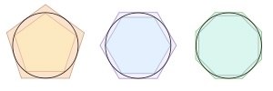 Pentagon, Hexagon, Octagon And Circle